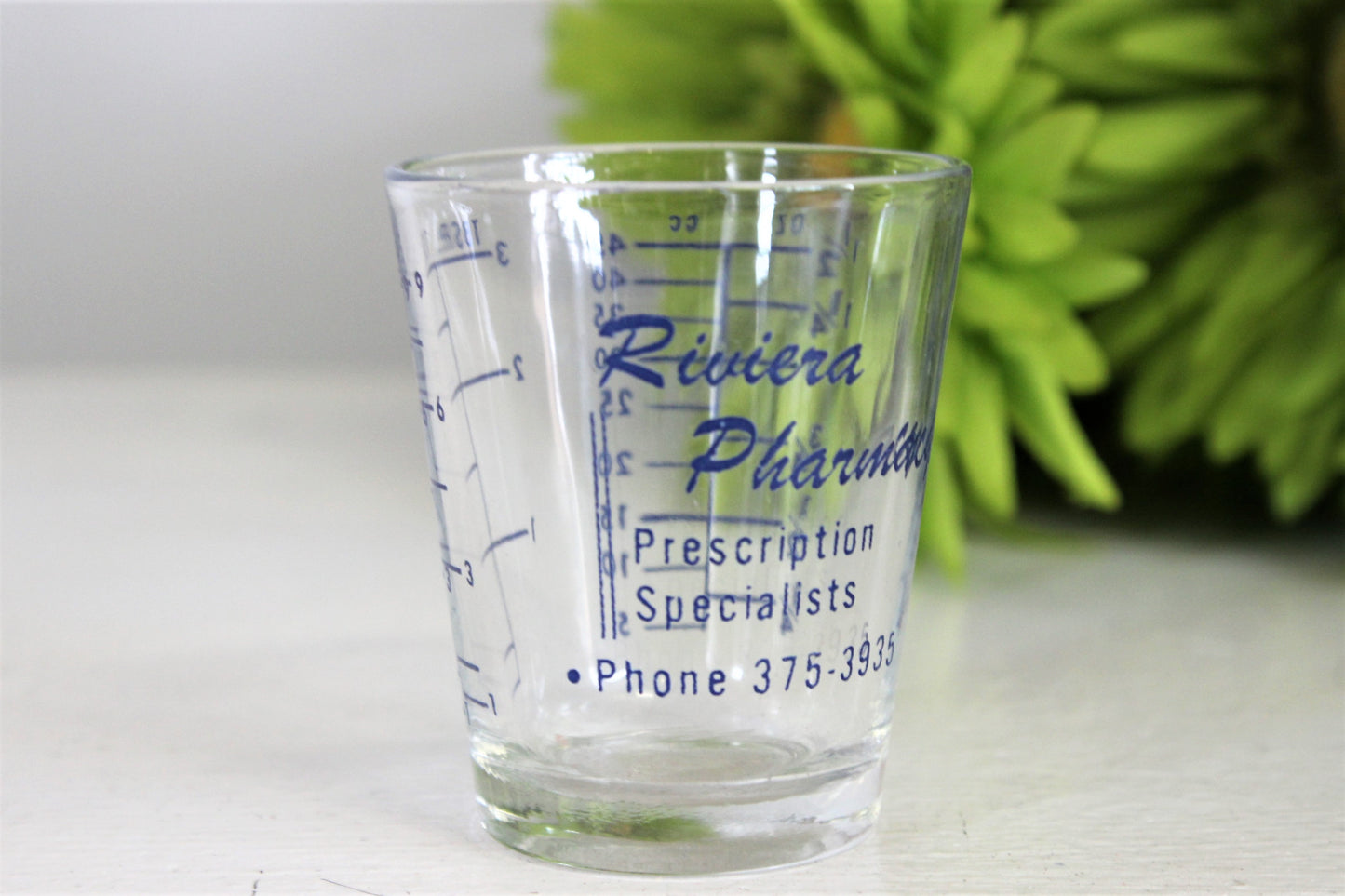 Vintage 1960s Medicine Shot Glass 