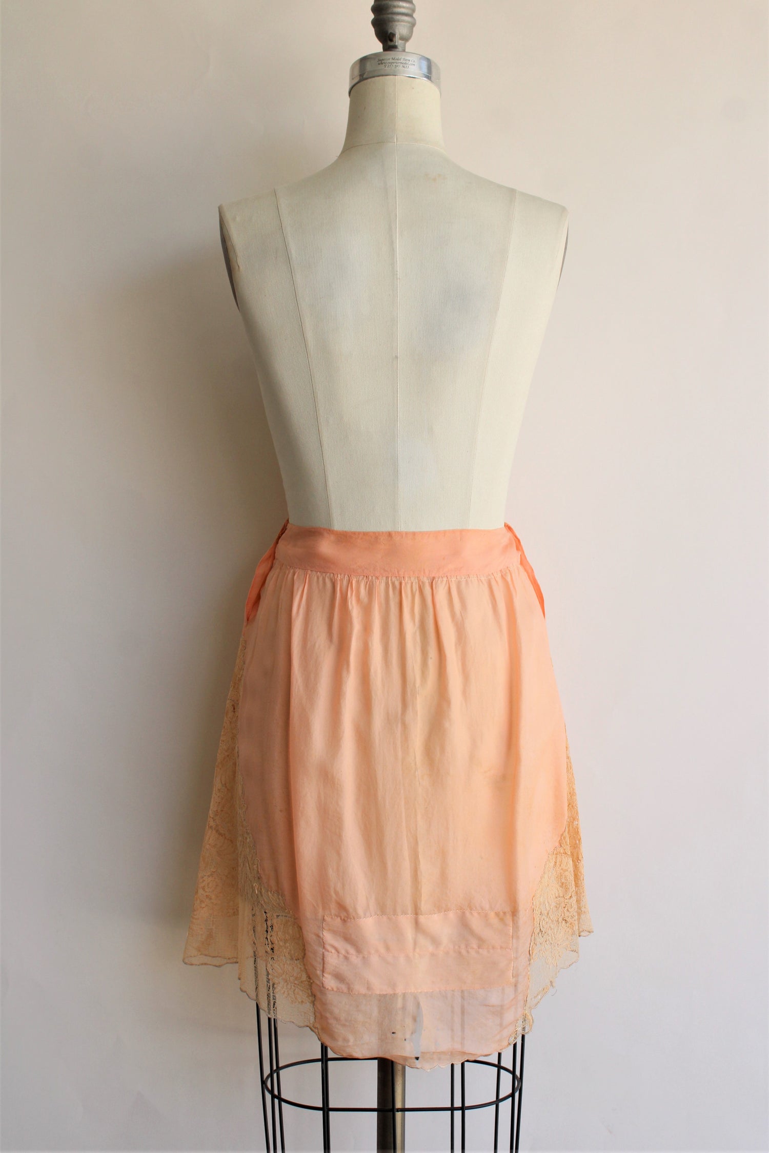 Antique 1920s Silk and Lace Half Slip