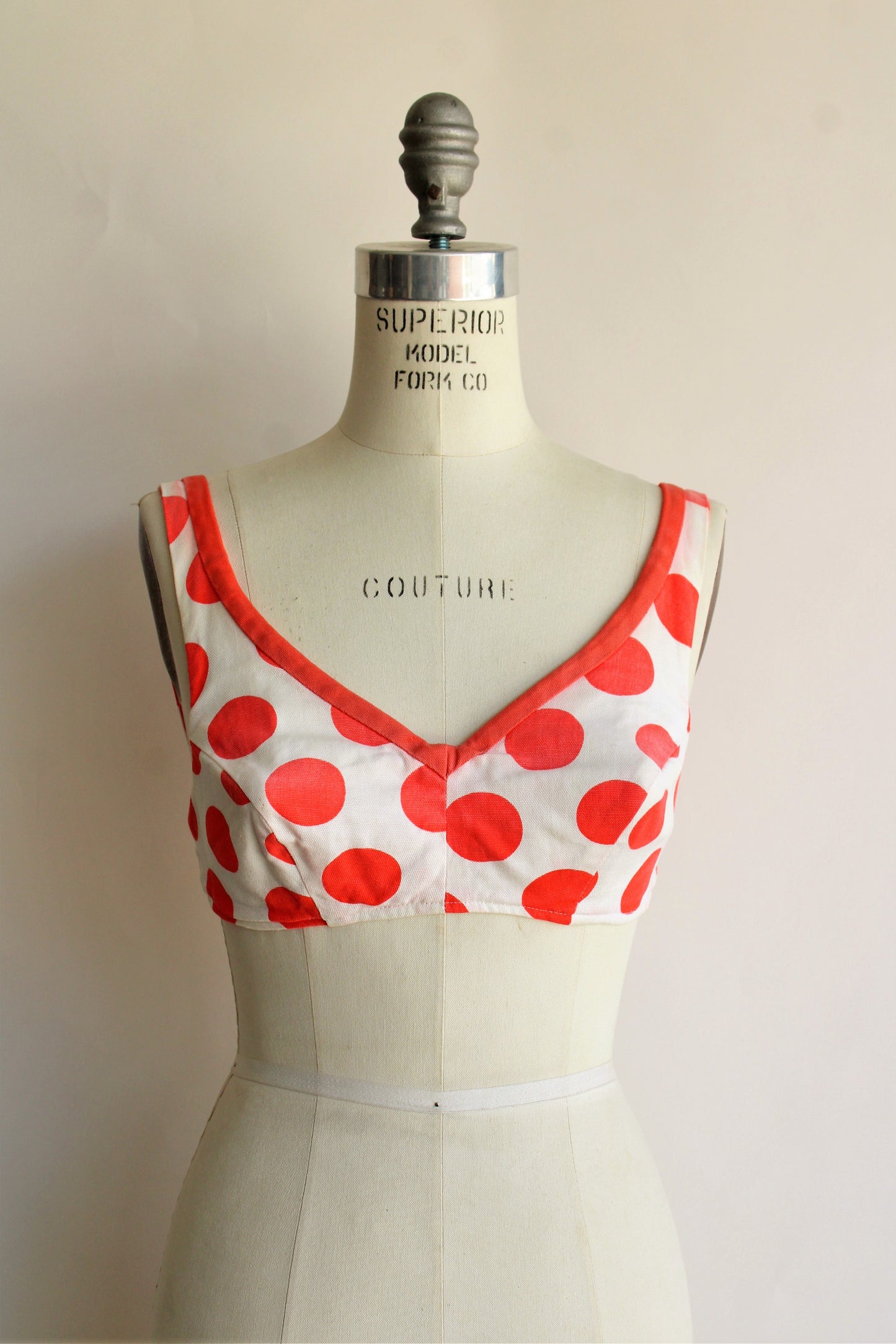 60s bullet bra / vintage white cotton lingerie boho crop top, Recap Vintage  Studio