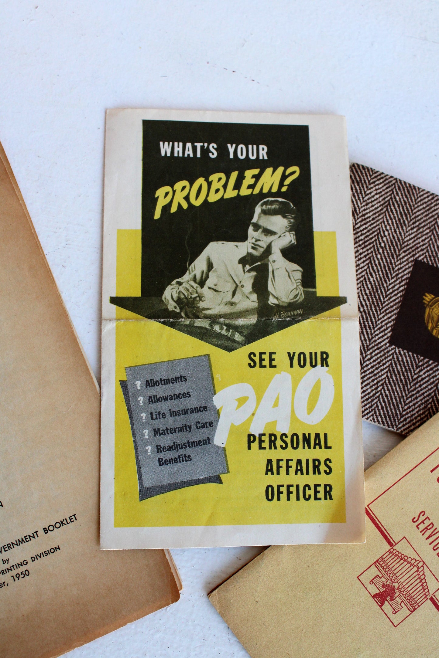 Vintage 1940s WW2 Army Booklets