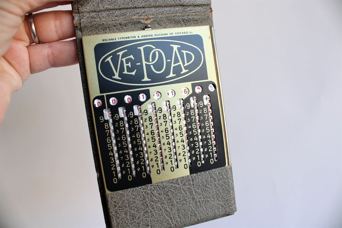 Vintage 1940s Ve Po Ad Pocket Calculator