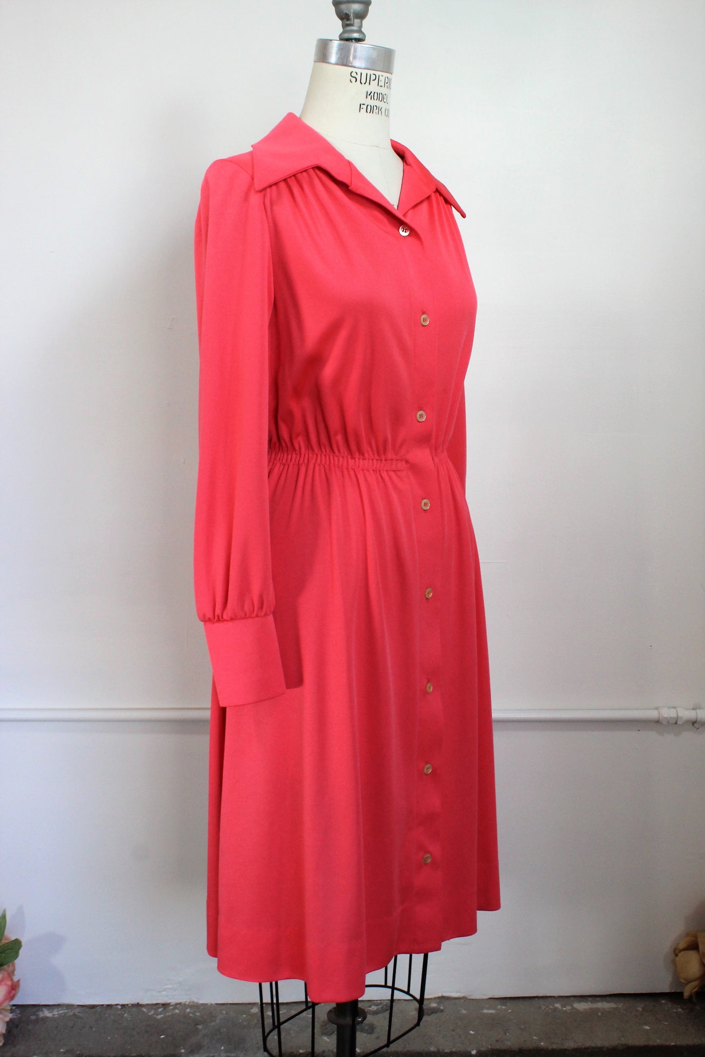 Vintage 1970s Shirtwaist Dress by Plaza South