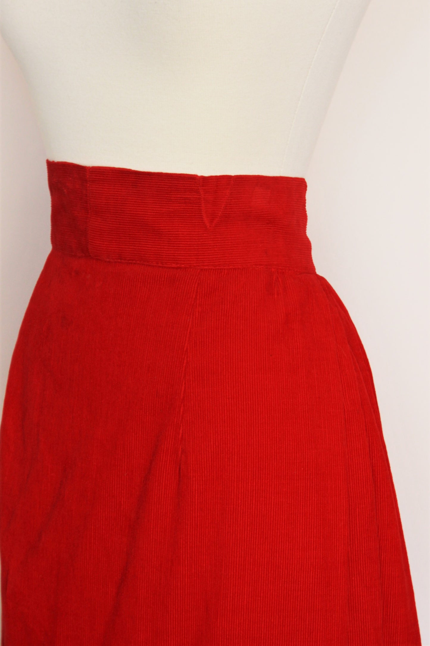 Vintage 1940s Does 1900s Red Corduroy Skirt – Toadstool Farm Vintage