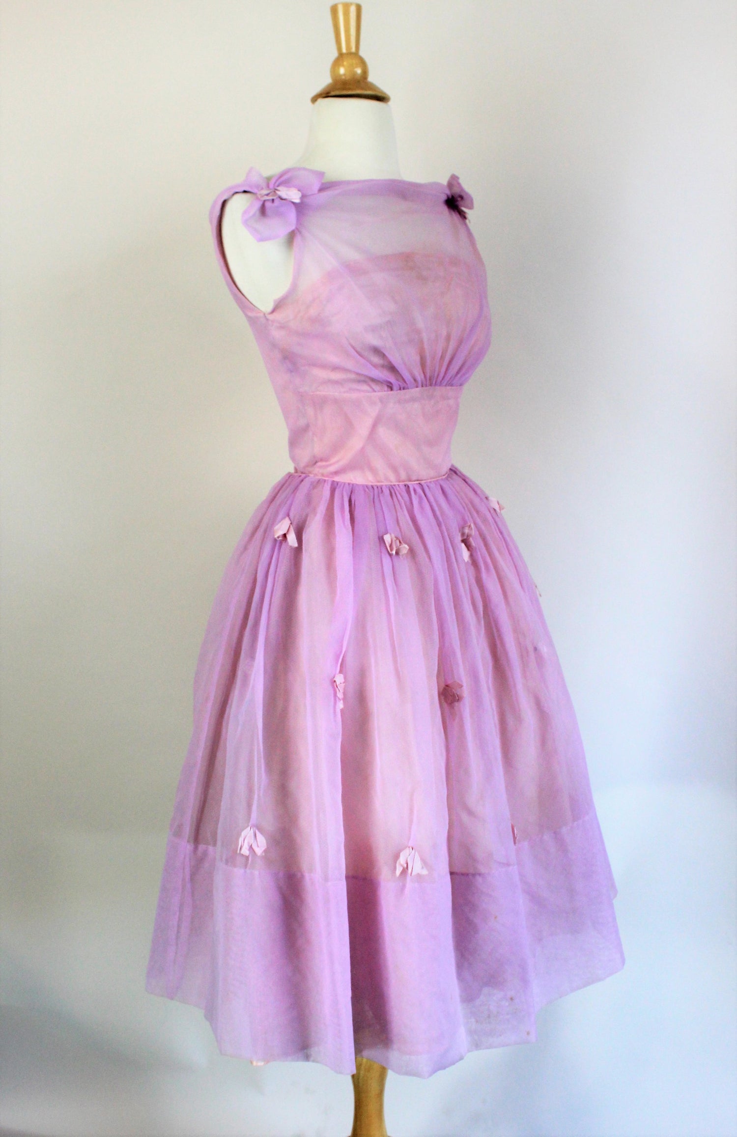 Vintage 1960s Fairytale Dream Dress in Lavender Pink, by Aldens