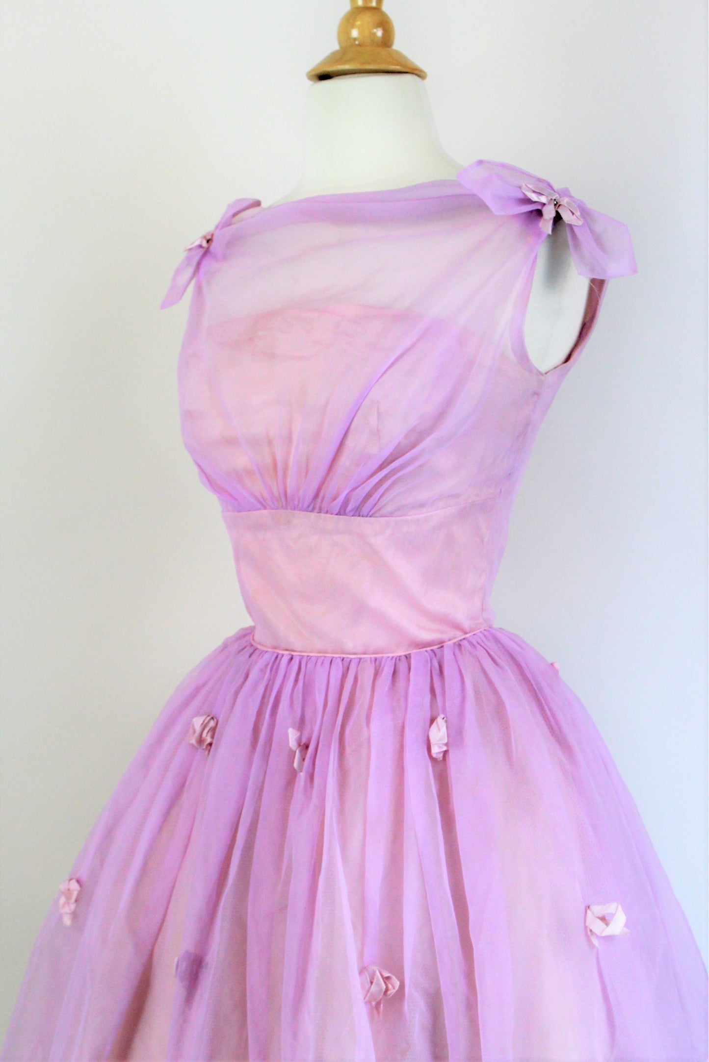 Vintage 1960s Fairytale Dream Dress in Lavender Pink, by Aldens