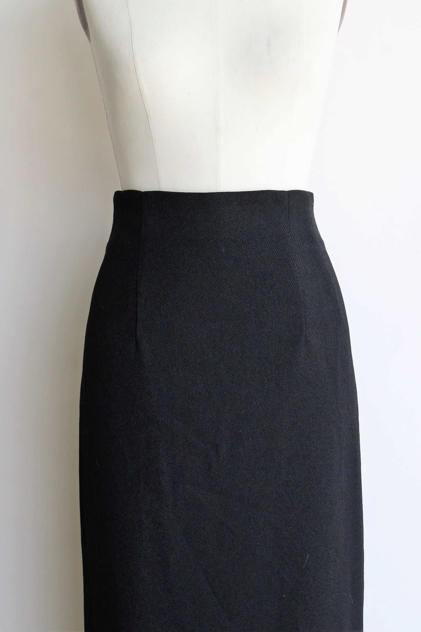 Vintage 1990s Black Pencil Skirt