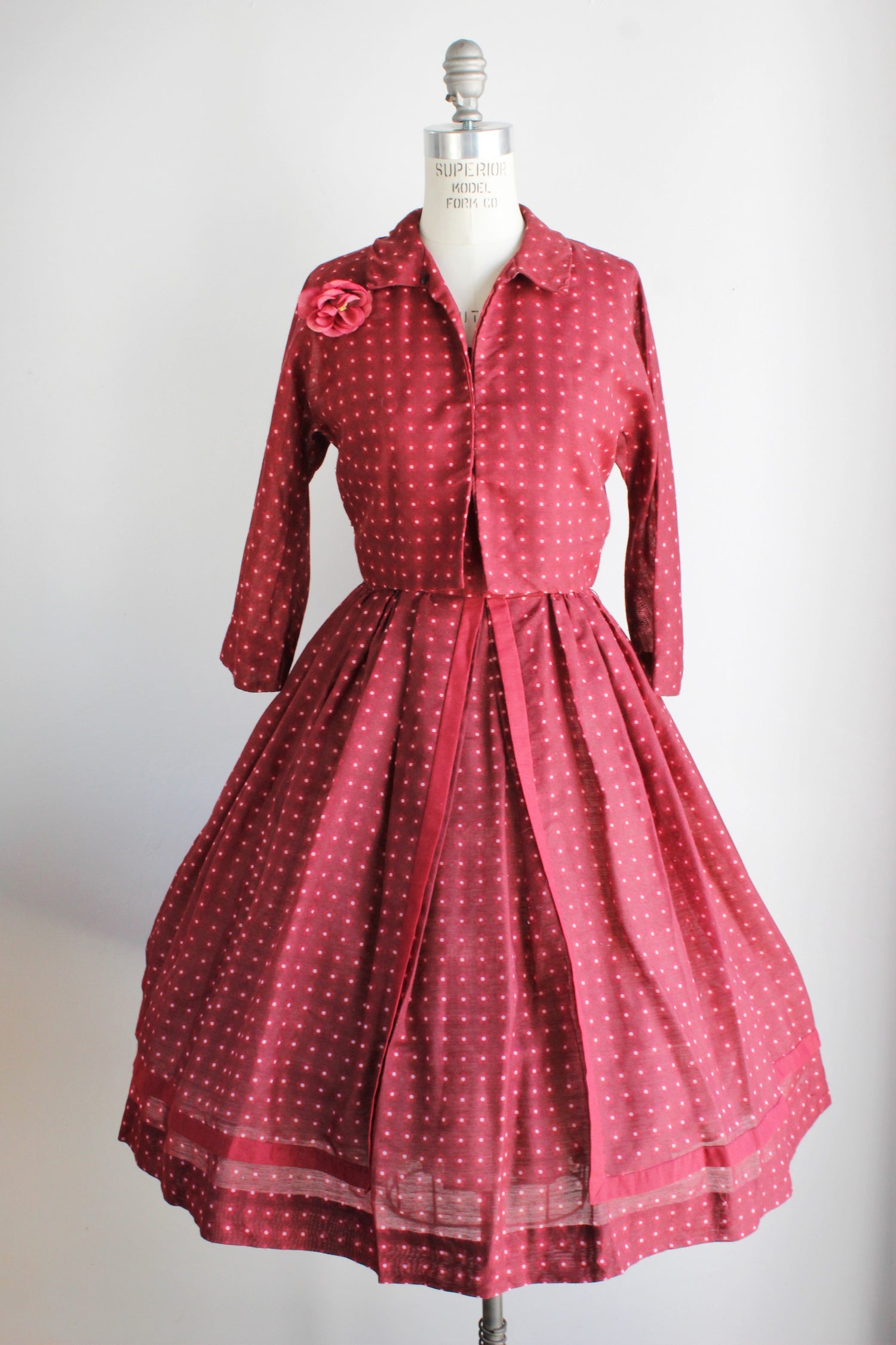Vintage 1950s Dress With Jacket by Jonathan Logan