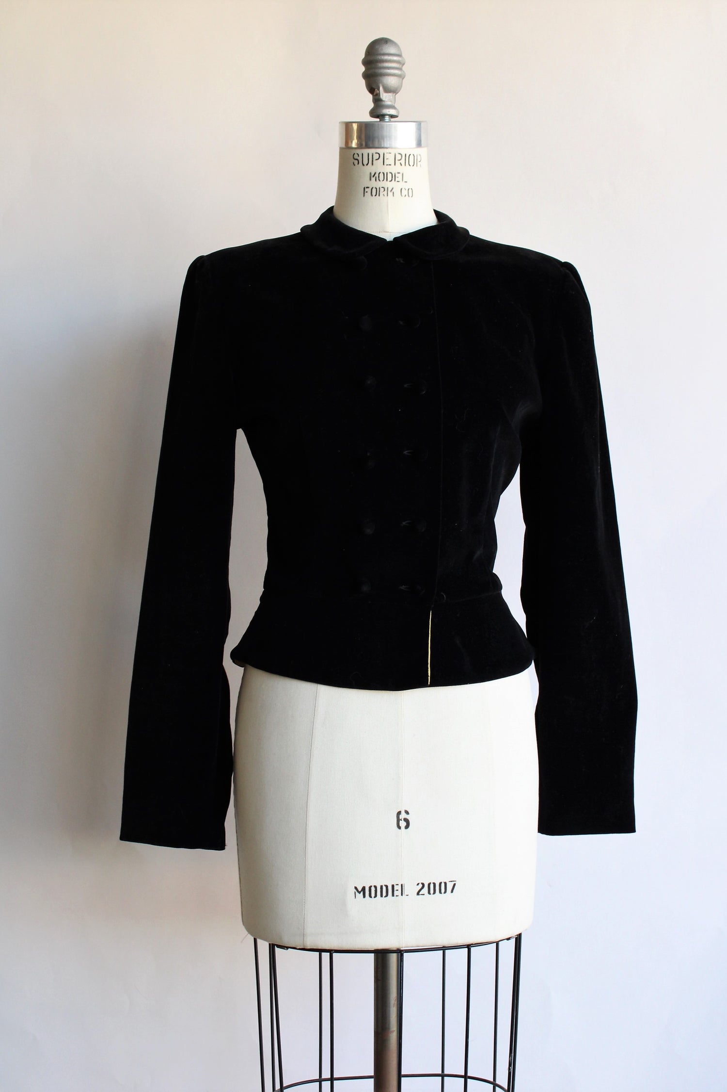Vintage 1940s 1950s New Look Velvet Jacket by Nona Originals ...