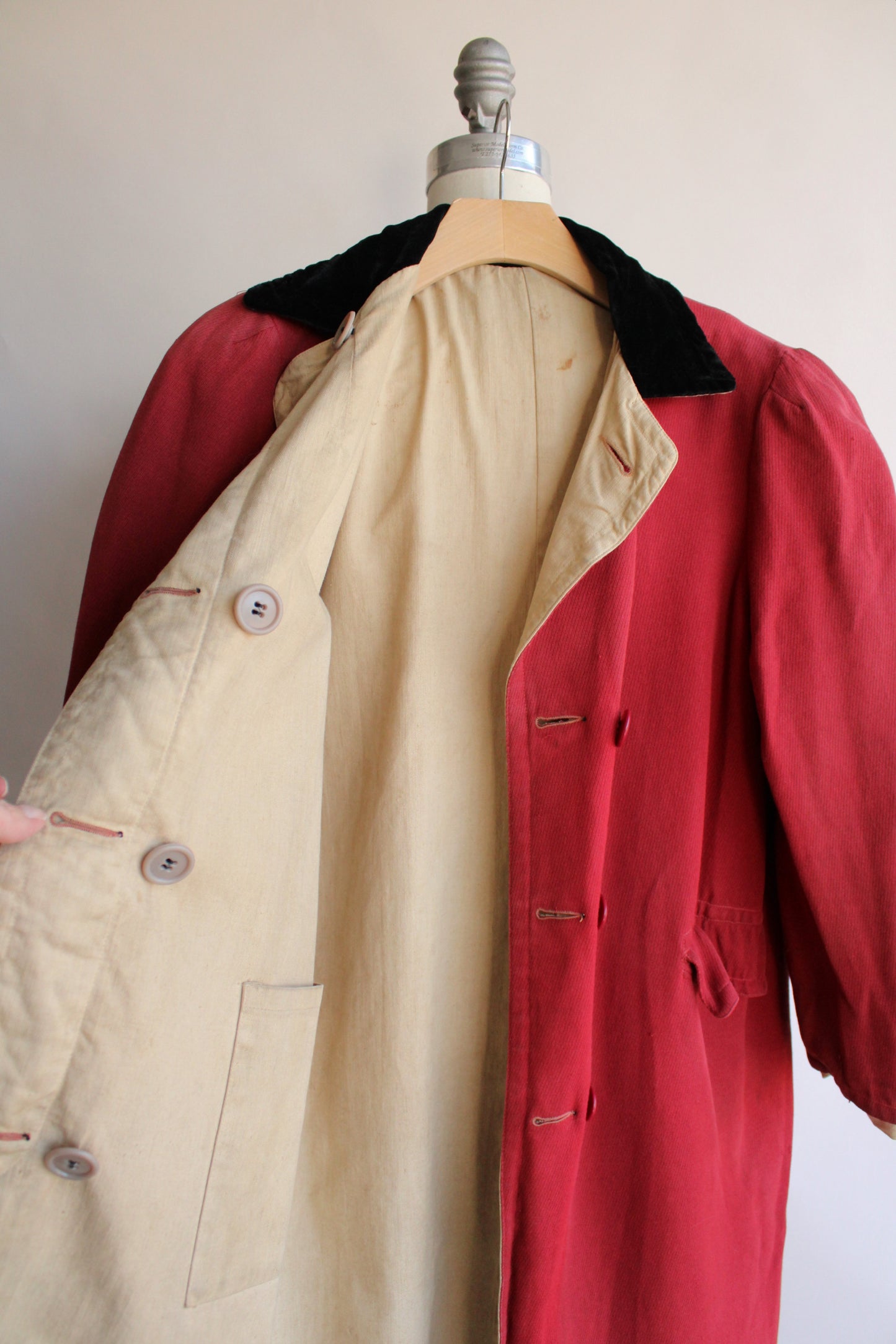 Vintage 1940s Men's Reversible Coat