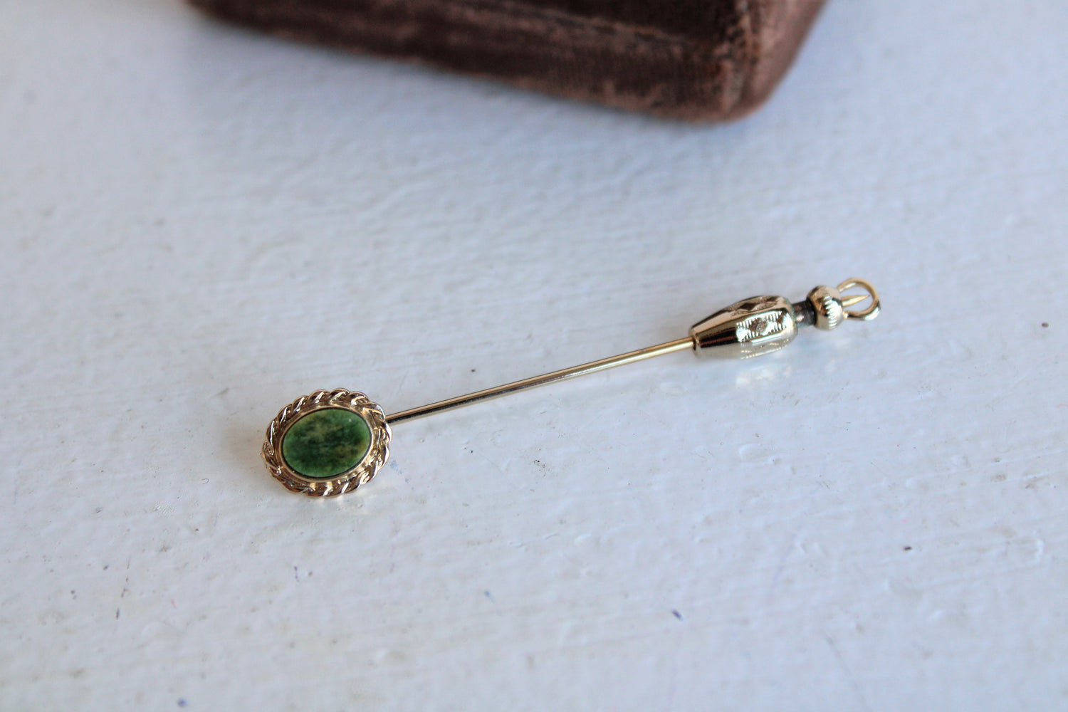 Vintage Jade Stick Pin