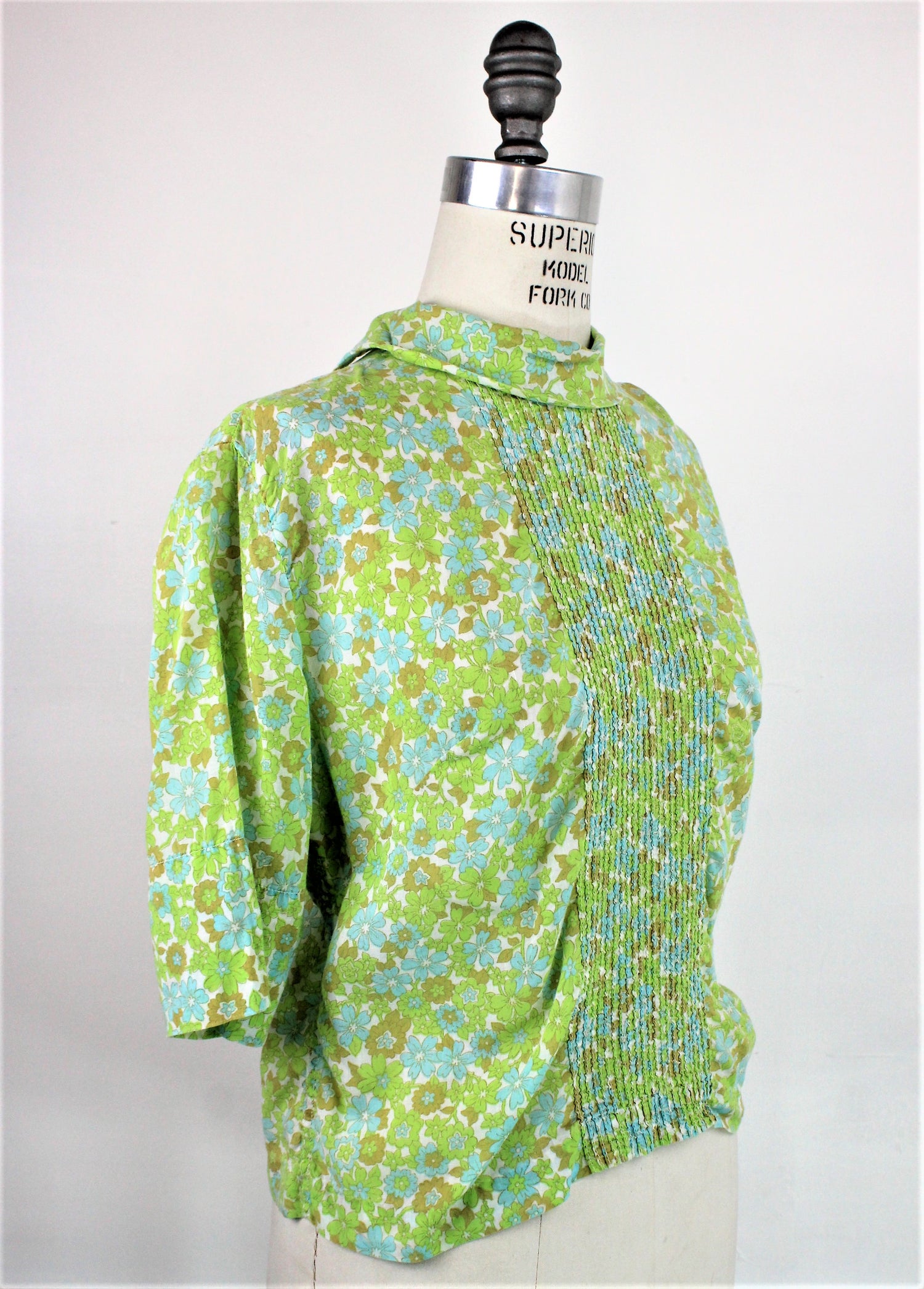 Vintage 1960s Floral Blouse by Melray