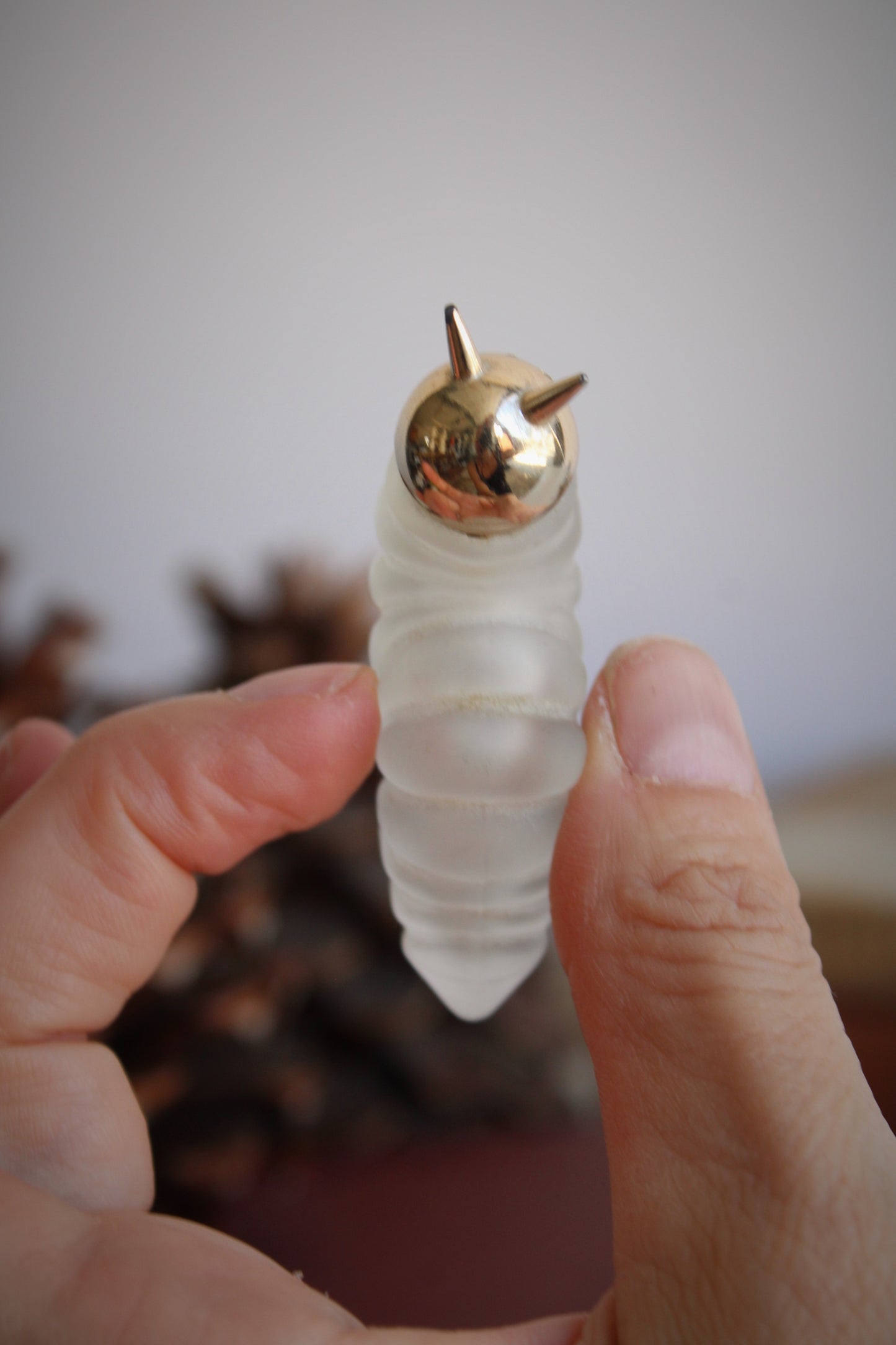 Vintage 1960s Avon Mini Caterpillar Perfume Bottle