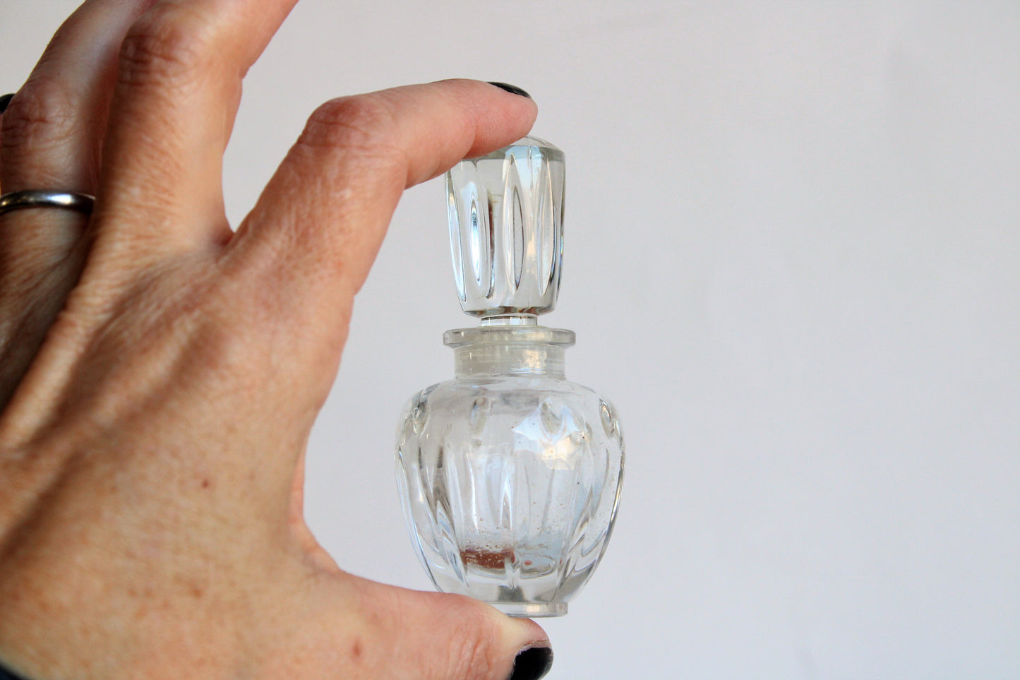 Vintage French Glass Perfume Bottle