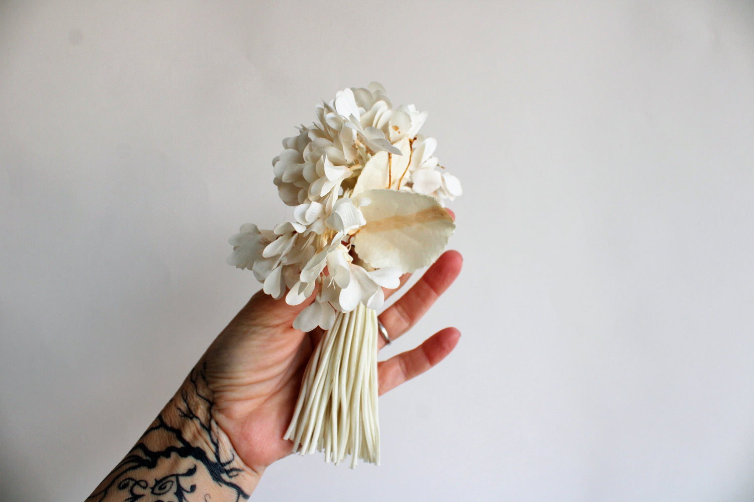 Vintage 1940s Winter White Millinery Flower Pin