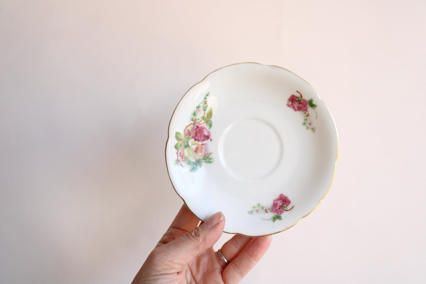 Vintage China Tea Saucer, Made In Occupied Japan