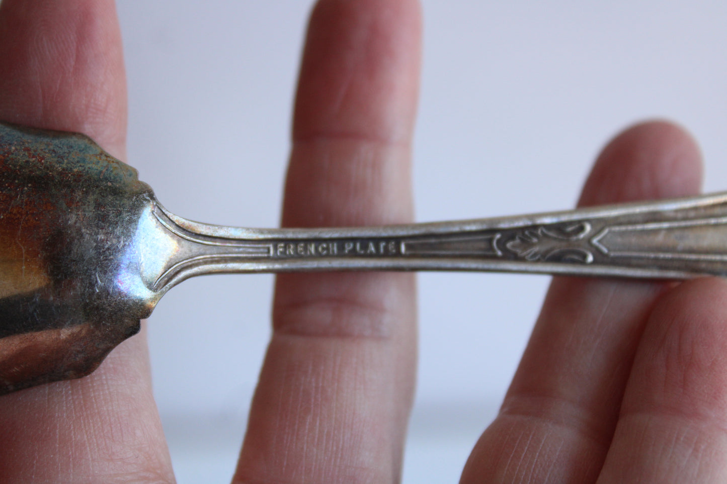 Vintage Silver Plate Spoon Set Of Six, Various Patterns And Makers