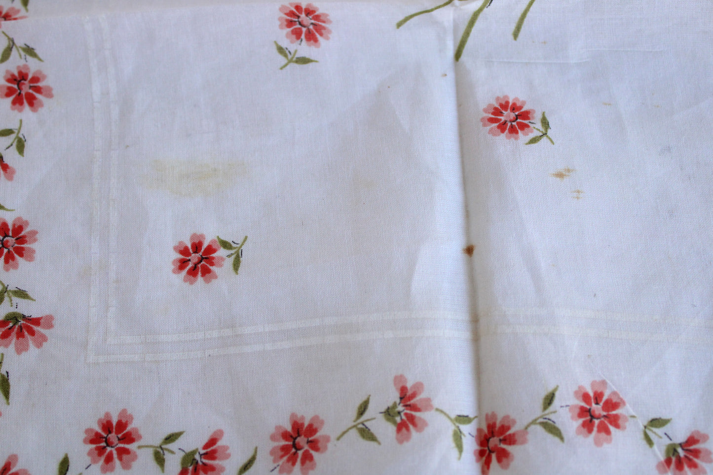Vintage Daffodil Cotton Handkerchief