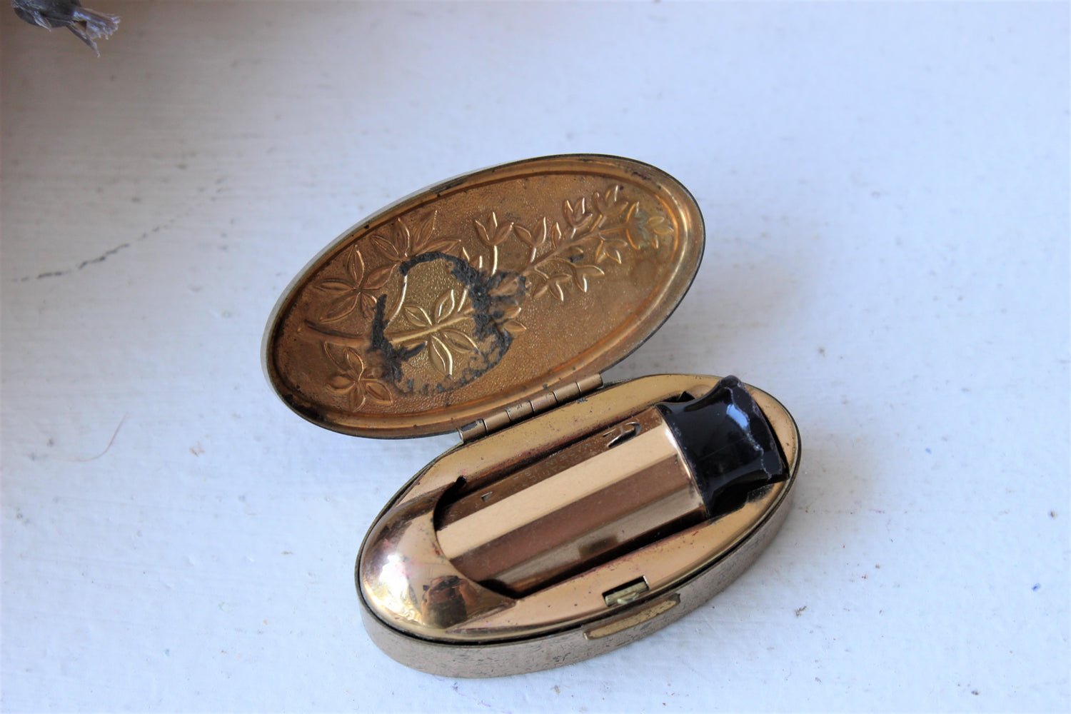 Vintage 1950s Max Factor Lipstick Holder Compact