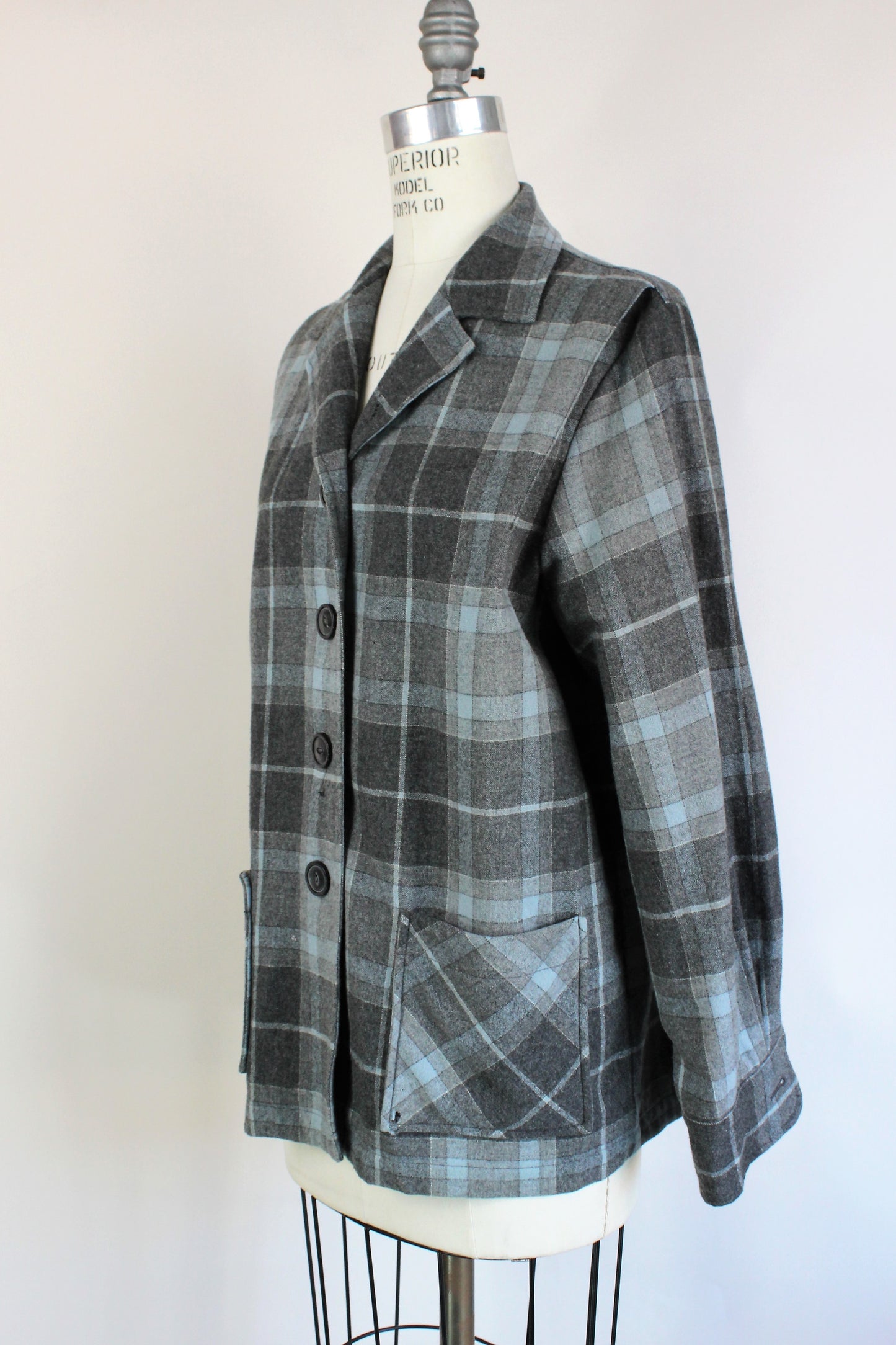 Vintage 1990s Gray Pendleton 49er Jacket