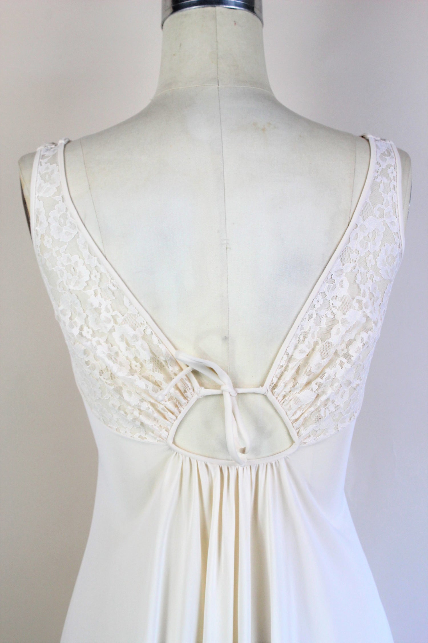 Vintage 1970s White Nightgown By Olga
