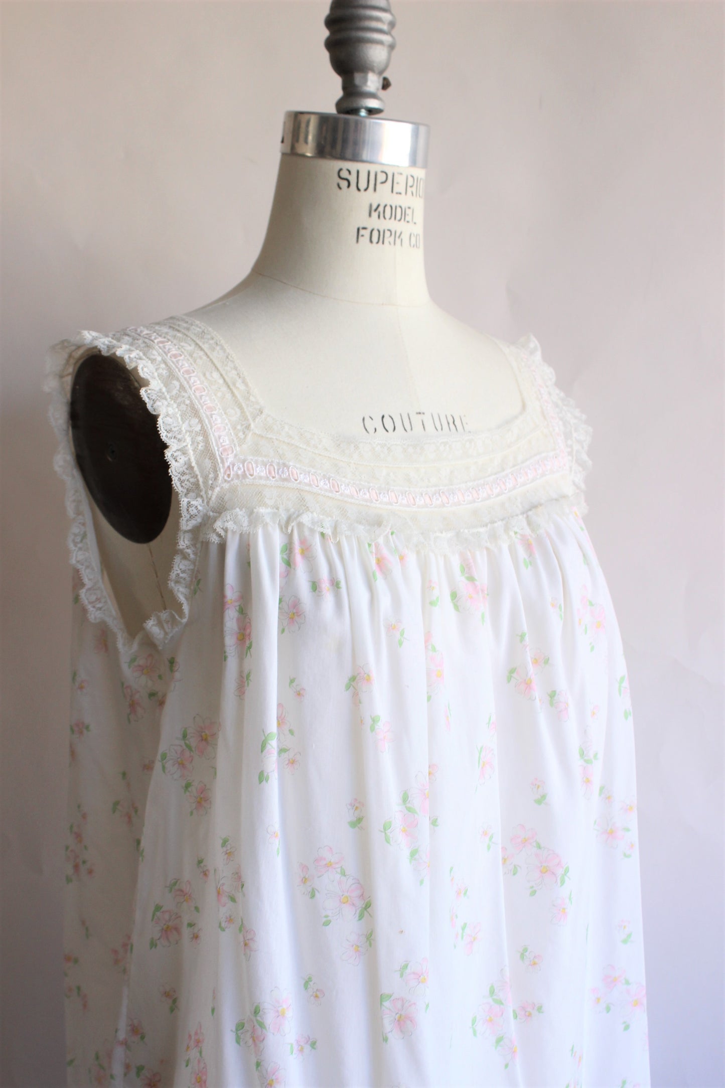 Vintage 1950s Floral Pajama Top by Barbizon