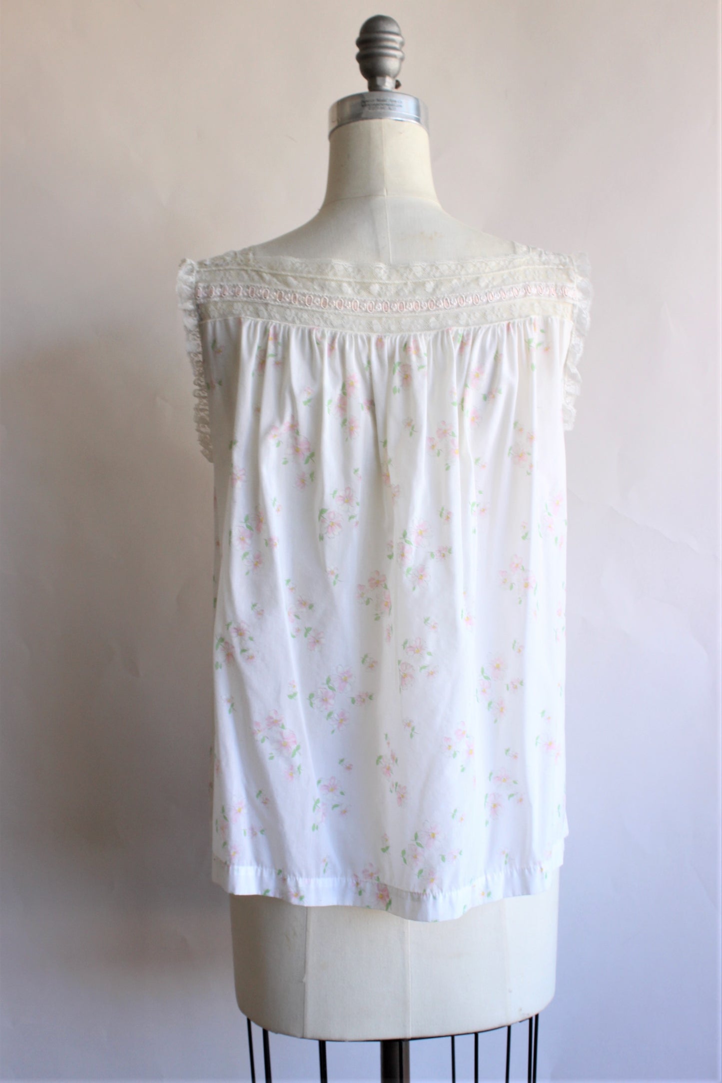 Vintage 1950s Floral Pajama Top by Barbizon
