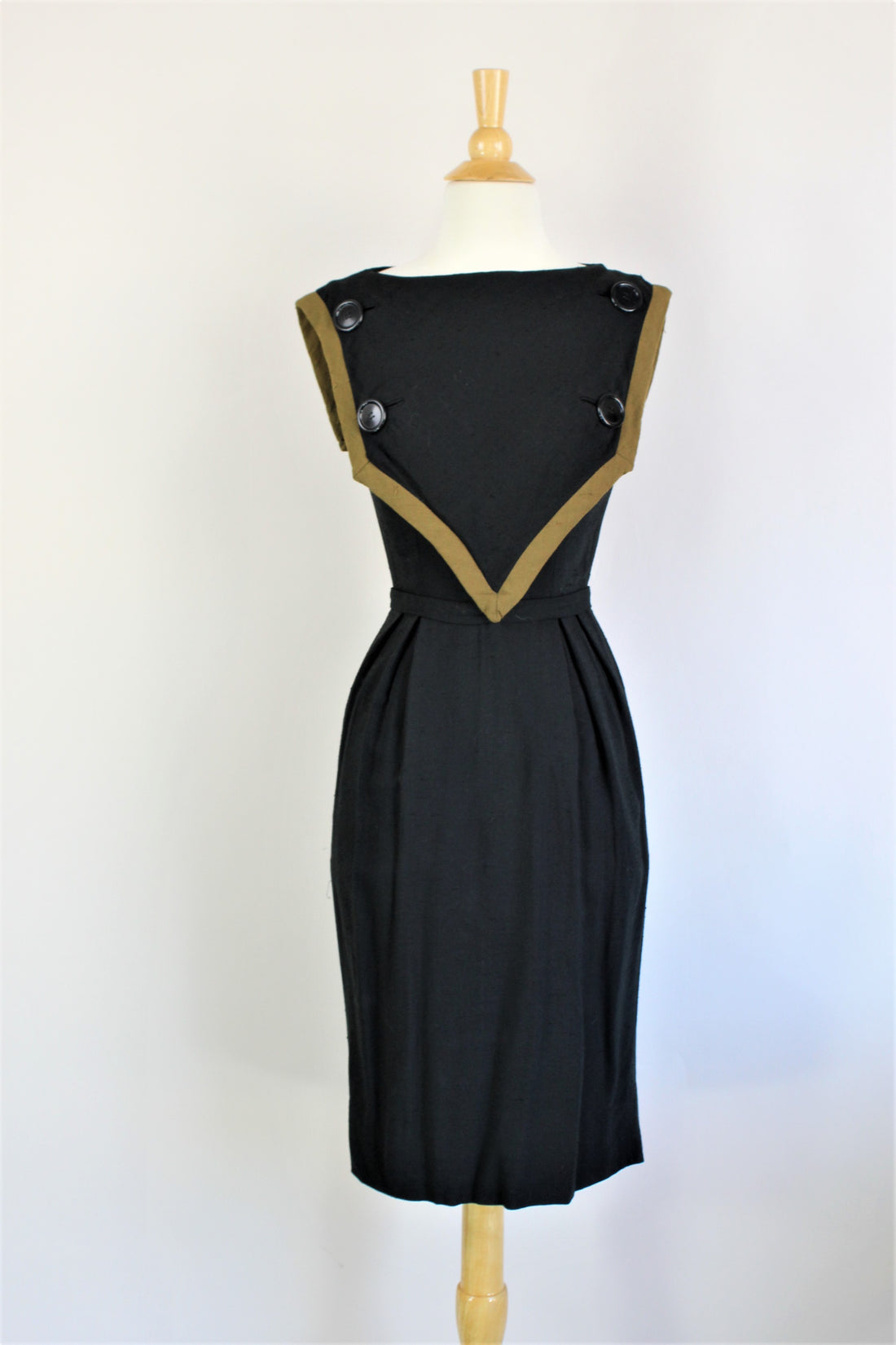 Vintage 1960s Raw Silk Black Sheath Dress – Toadstool Farm Vintage