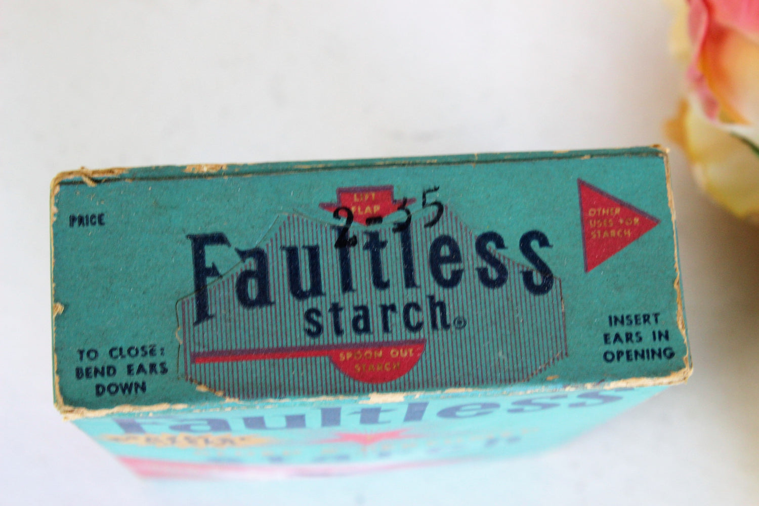 Vintage 1940s Faultless Starch Box Faultless, Unopened New