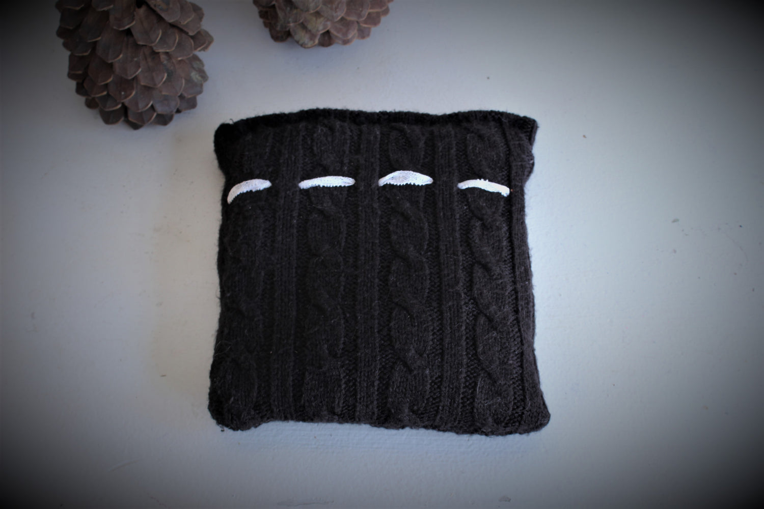 Hand Sewn Lavender Filled Dream or Comfort Pillow in Black
