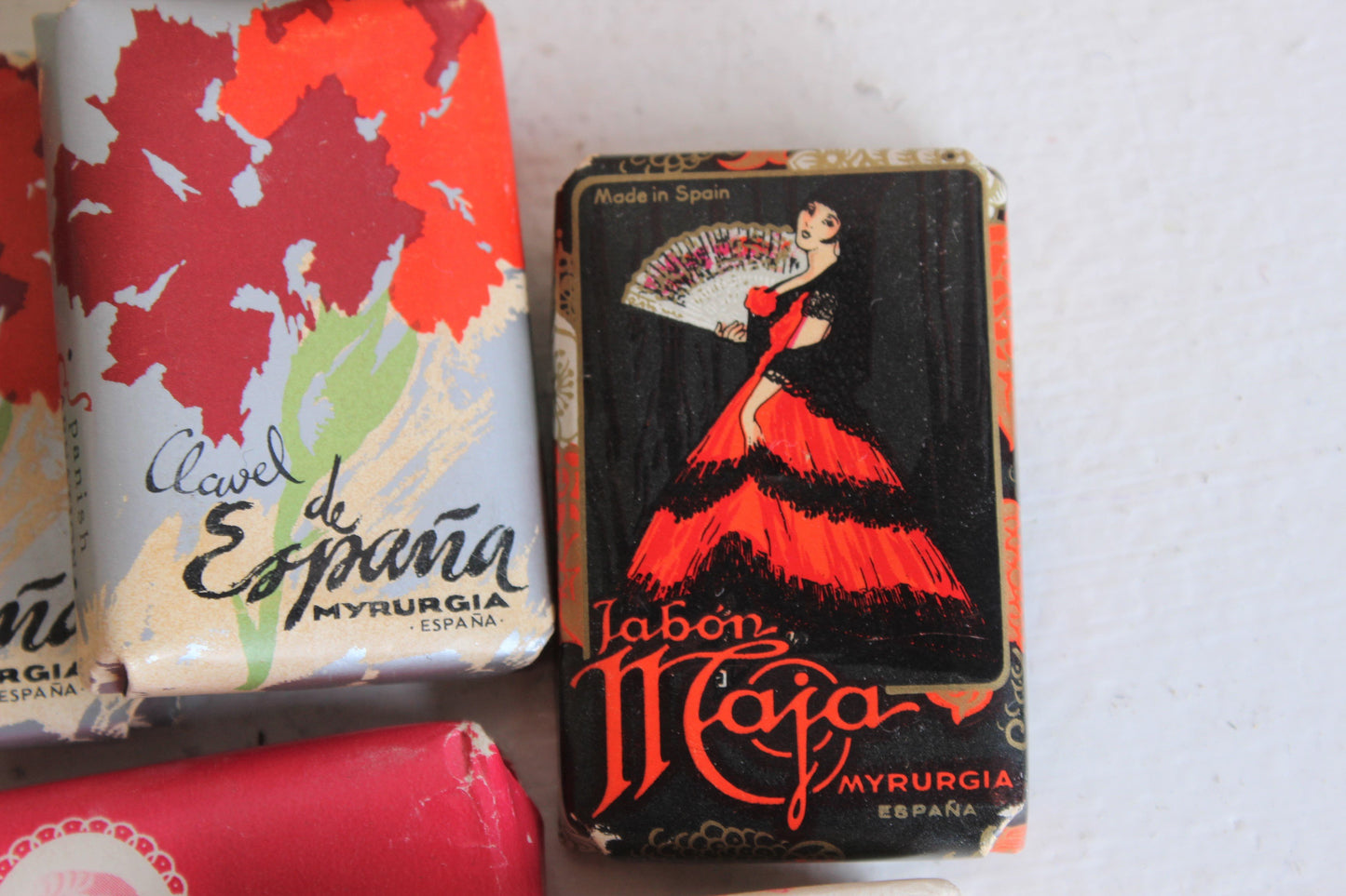 Vintage 1950s Travel Soaps ( and a sachet too!)
