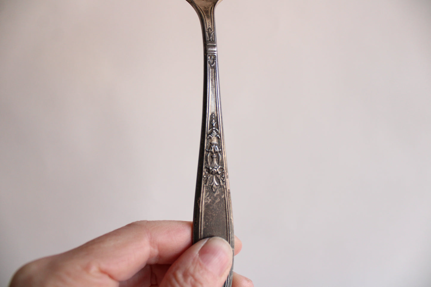 Vintage Large silverplate Serving Spoon