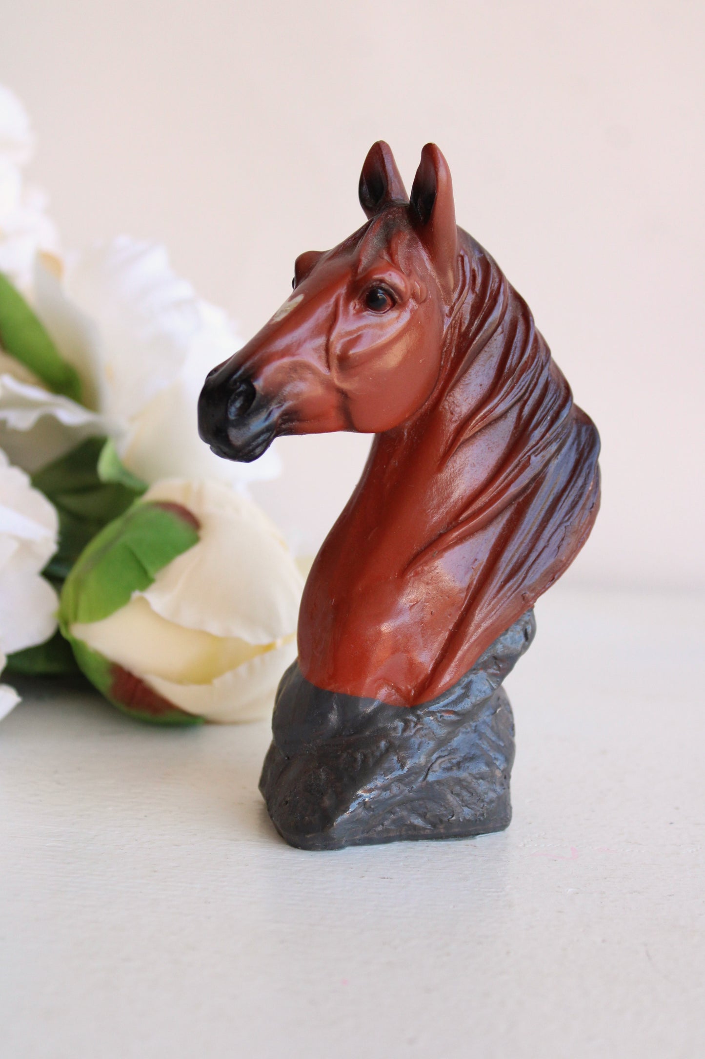 Vintage Horse Head Figurine
