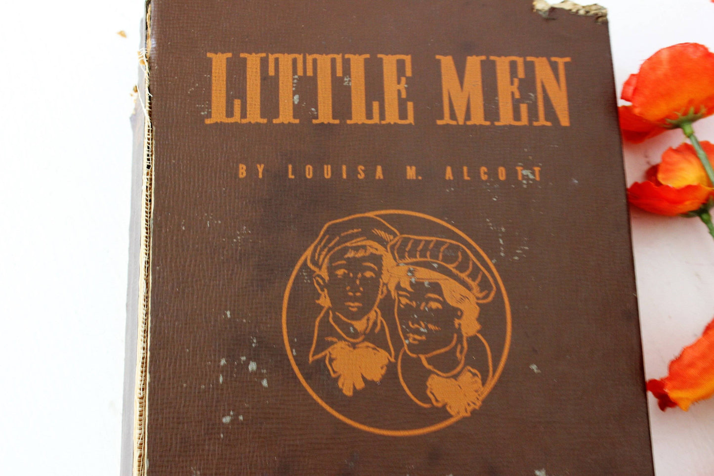 Vintage Book "Little Men" by Louisa May Alcott, 1940-Mint Chips Vintage Home Goods-1940,Classic Book,hardback Book,Literature,Little men,Louisa May Alcott,Old Book,Vintage,Vintage Book