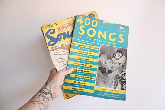 Vintage 1940s Song Magazines