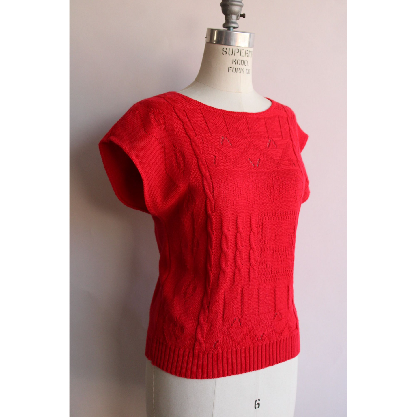Vintage 1980s Red Pullover Sweater