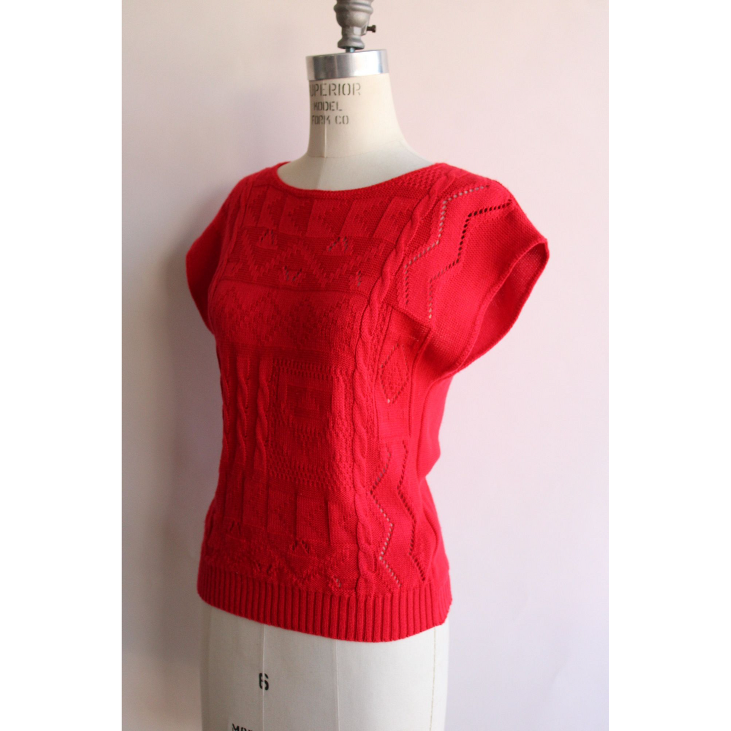Vintage 1980s Red Pullover Sweater