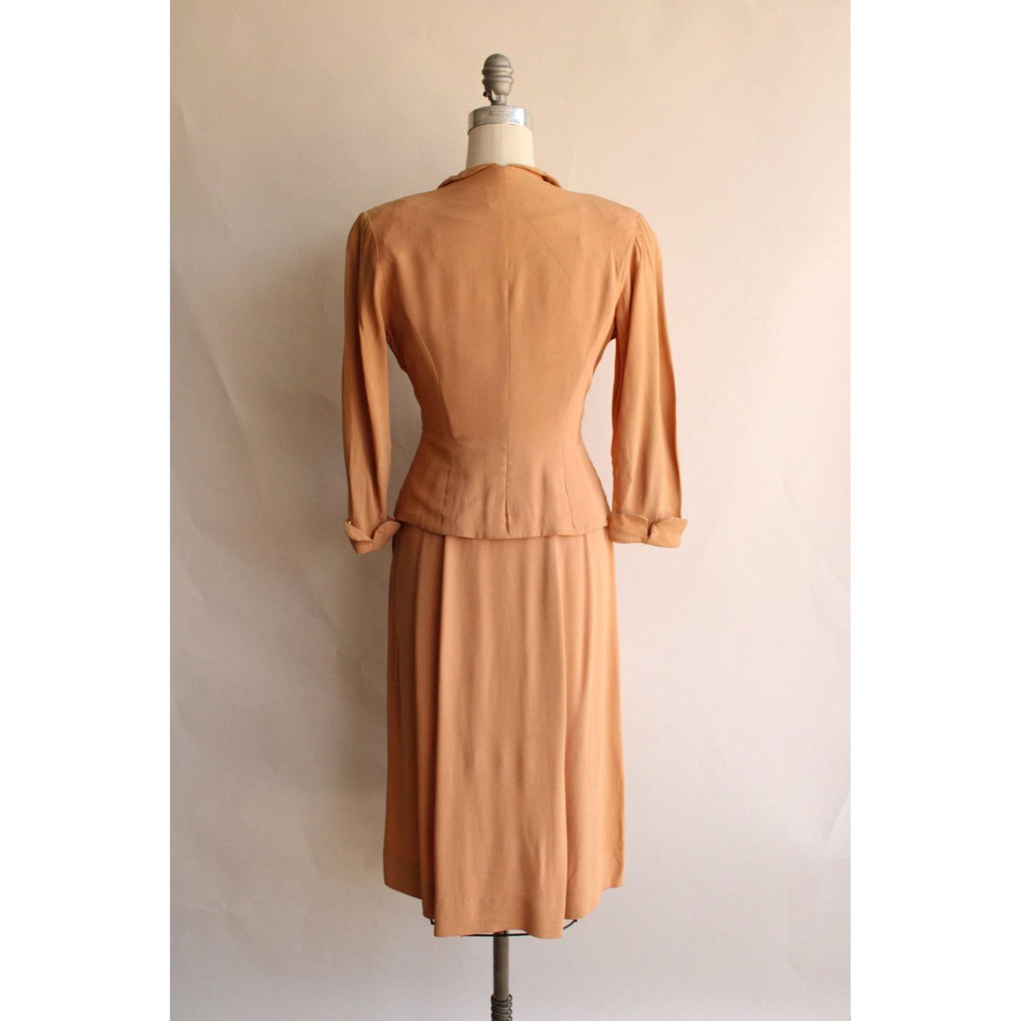 Vintage 1950s Franklin Chicago Dress and Jacket Two Piece Suit