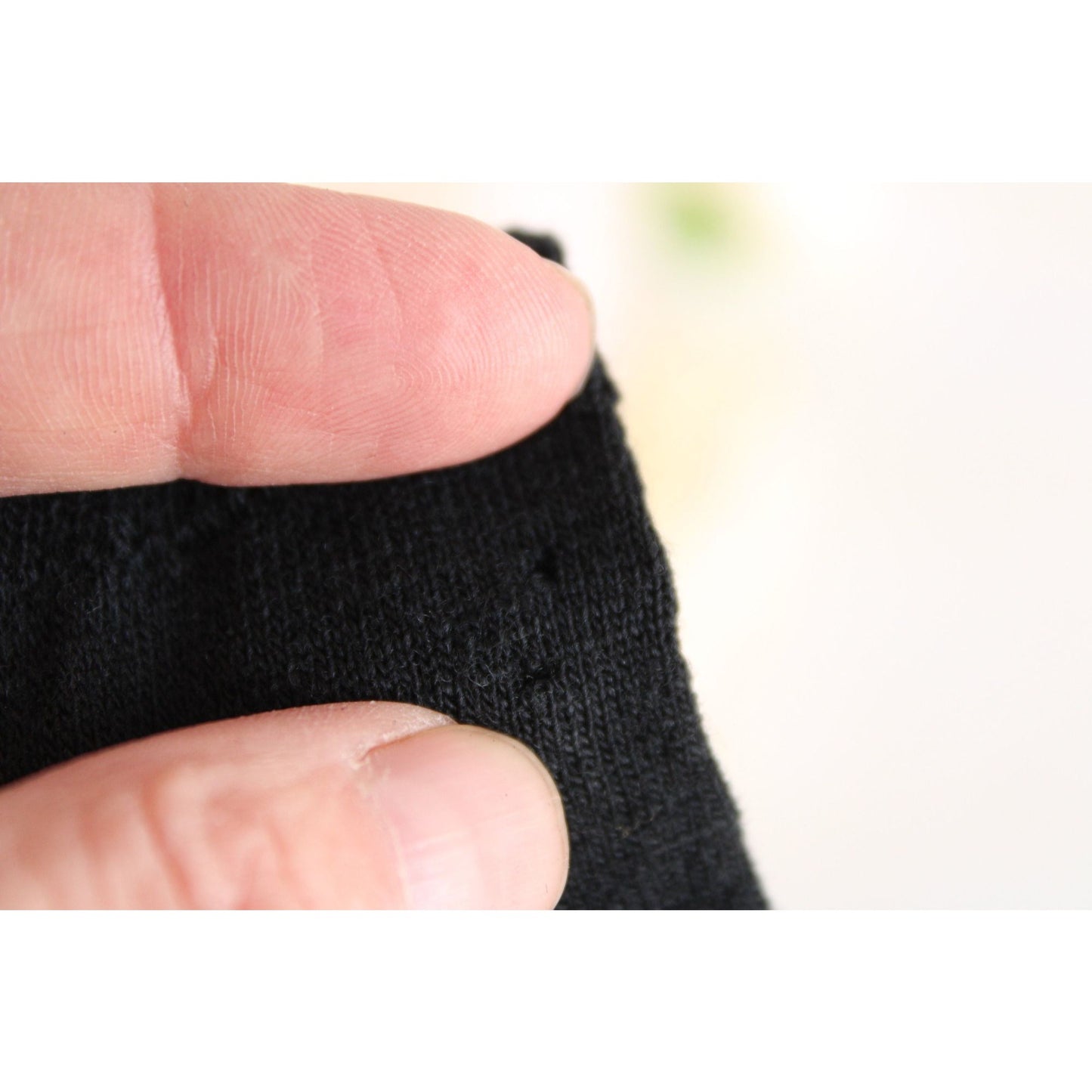 Vintage 1940s Men's Black Wool Socks, New With Tags