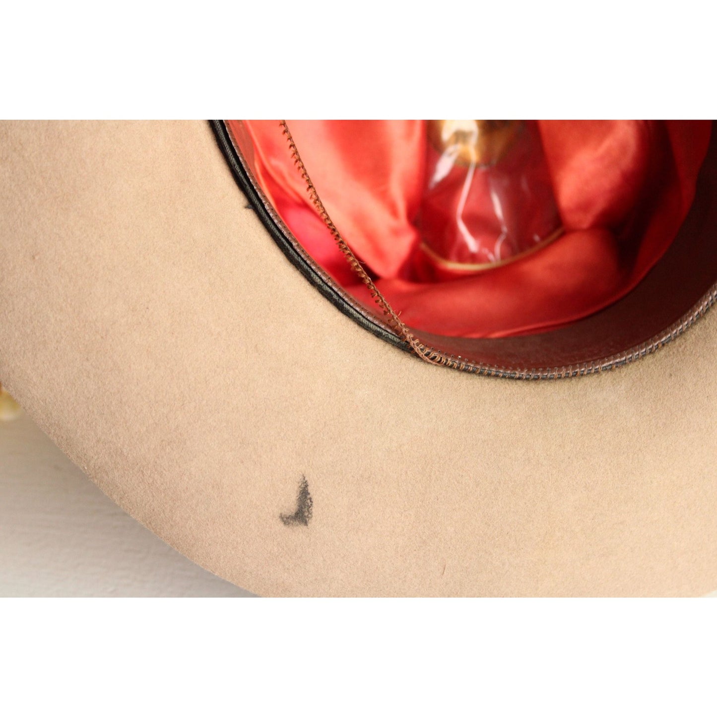 Vintage 1950s Resistol Self Conforming Beige Gray Plains 7 1/4 Cowboy Hat