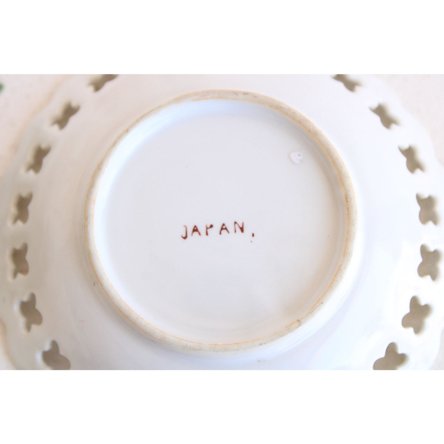 Vintage 1940s Japanese Hand Painted Small Trinket Bowl