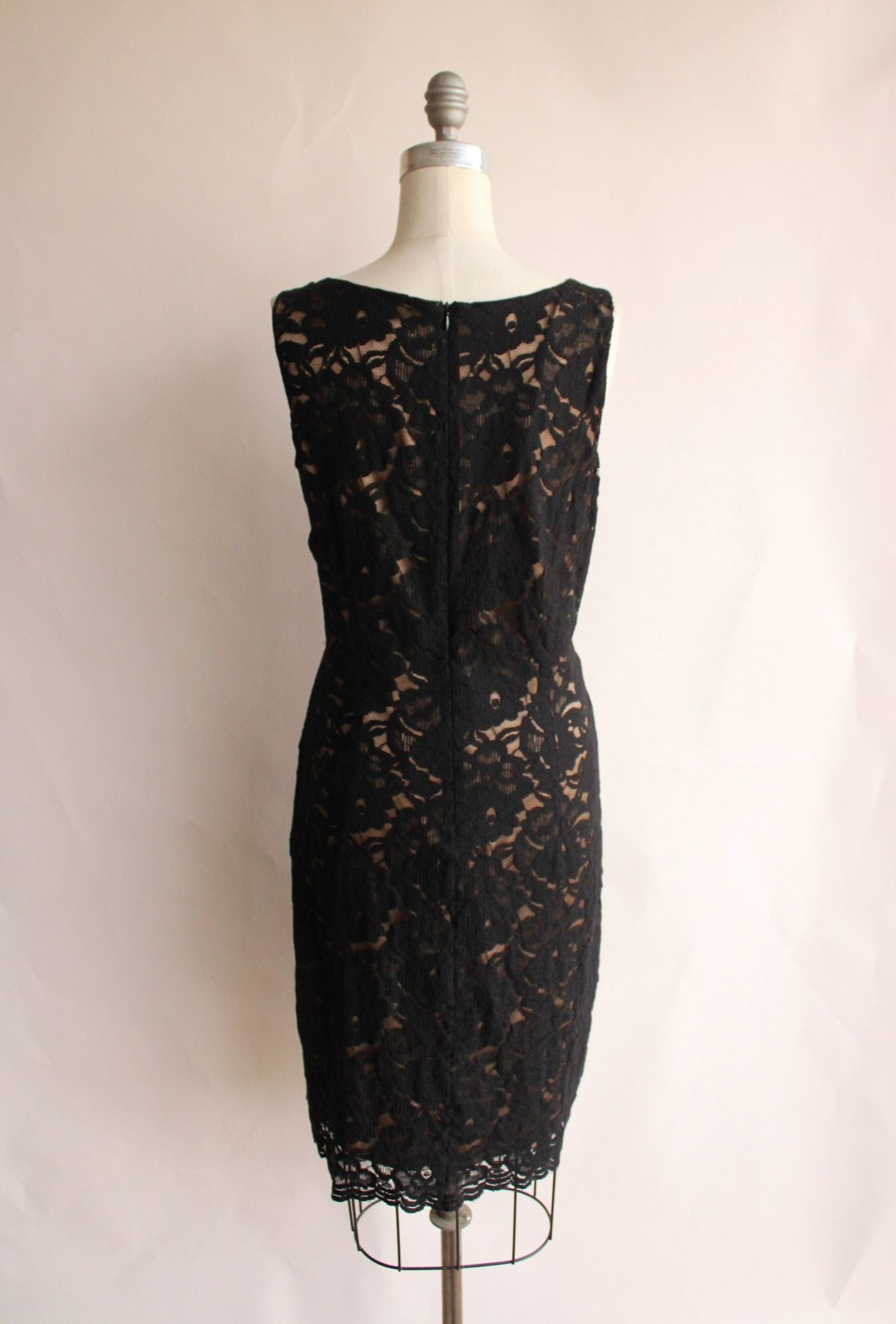 New York & Company Womens Black Lace Dress, Size 12