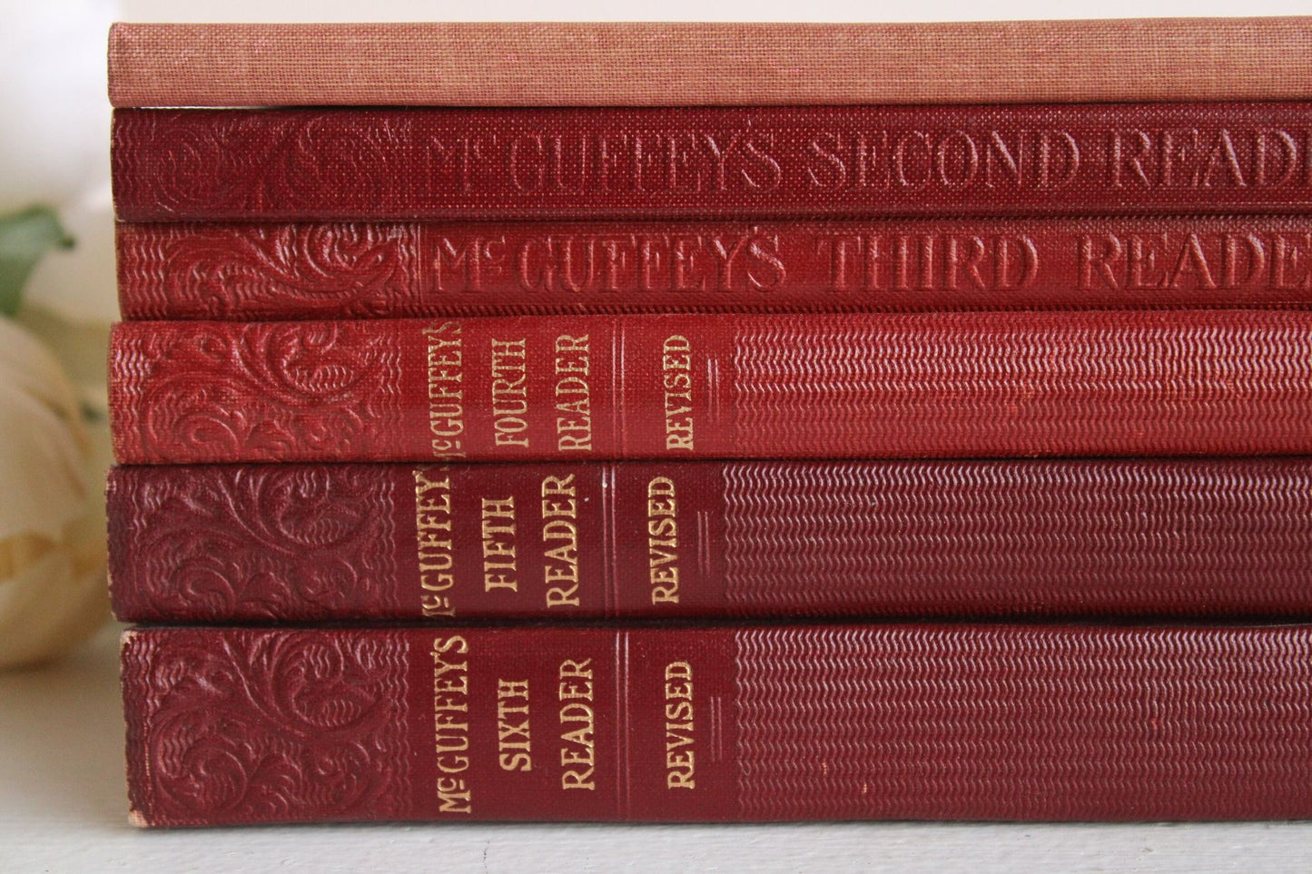 Vintage 1920s McGuffey's Eclectic Reader Books, Revised Editions